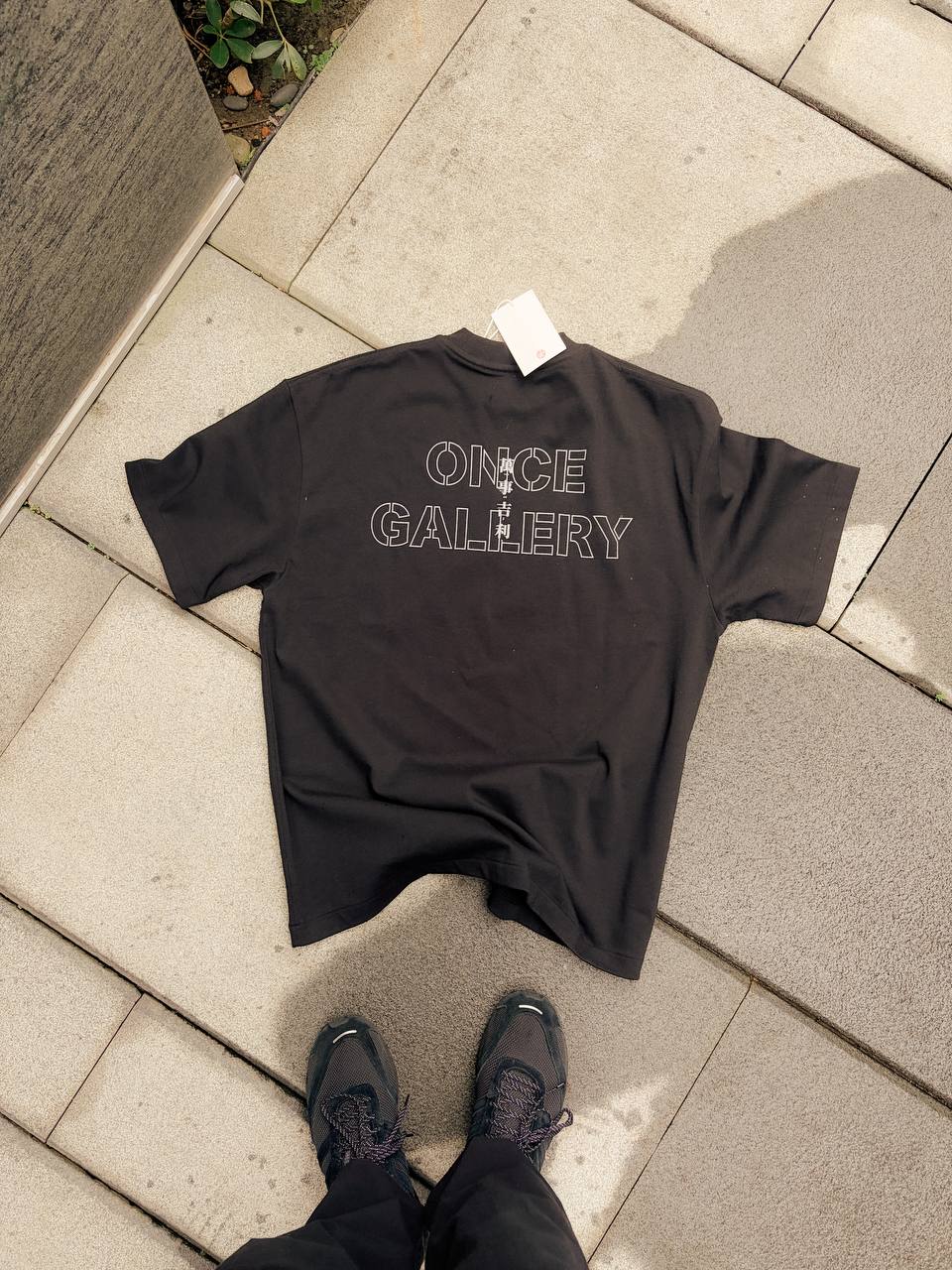 萬事吉利 Logo Oversized T-Shirt (Black)