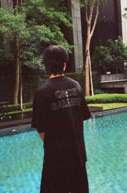 萬事吉利 Logo Oversized T-Shirt (Black)